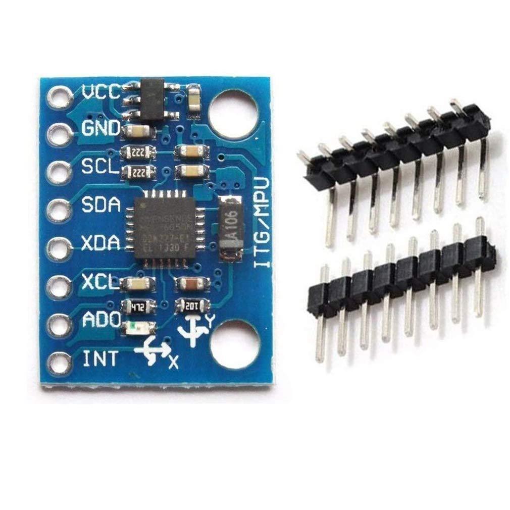 IIC I2C GY-521 MPU-6050 MPU6050 3 Axis Analog Gyroscope Sensors+3 Axis Accelerometer Module for With Pins 3-5V DC