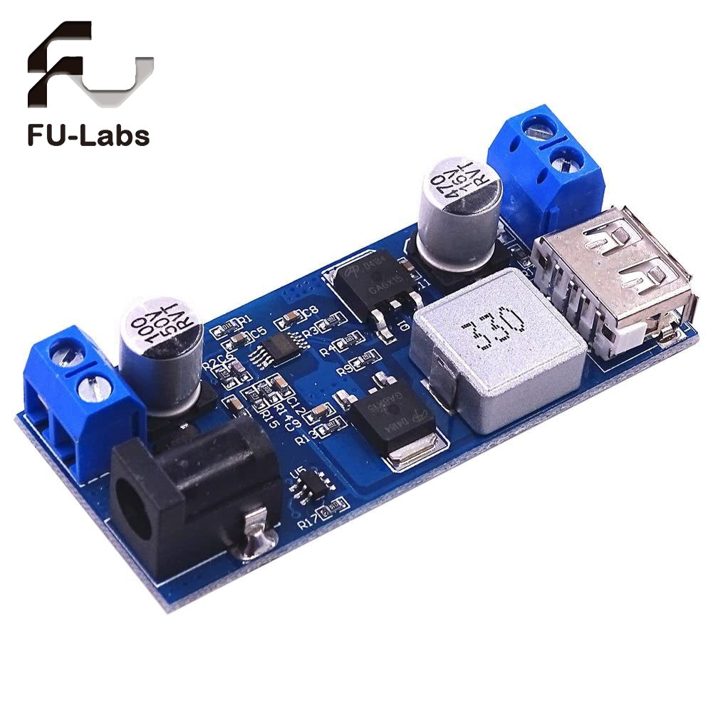 LM2596S DC-DC 24V/12V To 5V 5A Step Down Power Supply Buck Converter Replace HW-688 Adjustable USB Step-down Charging Module For Phone