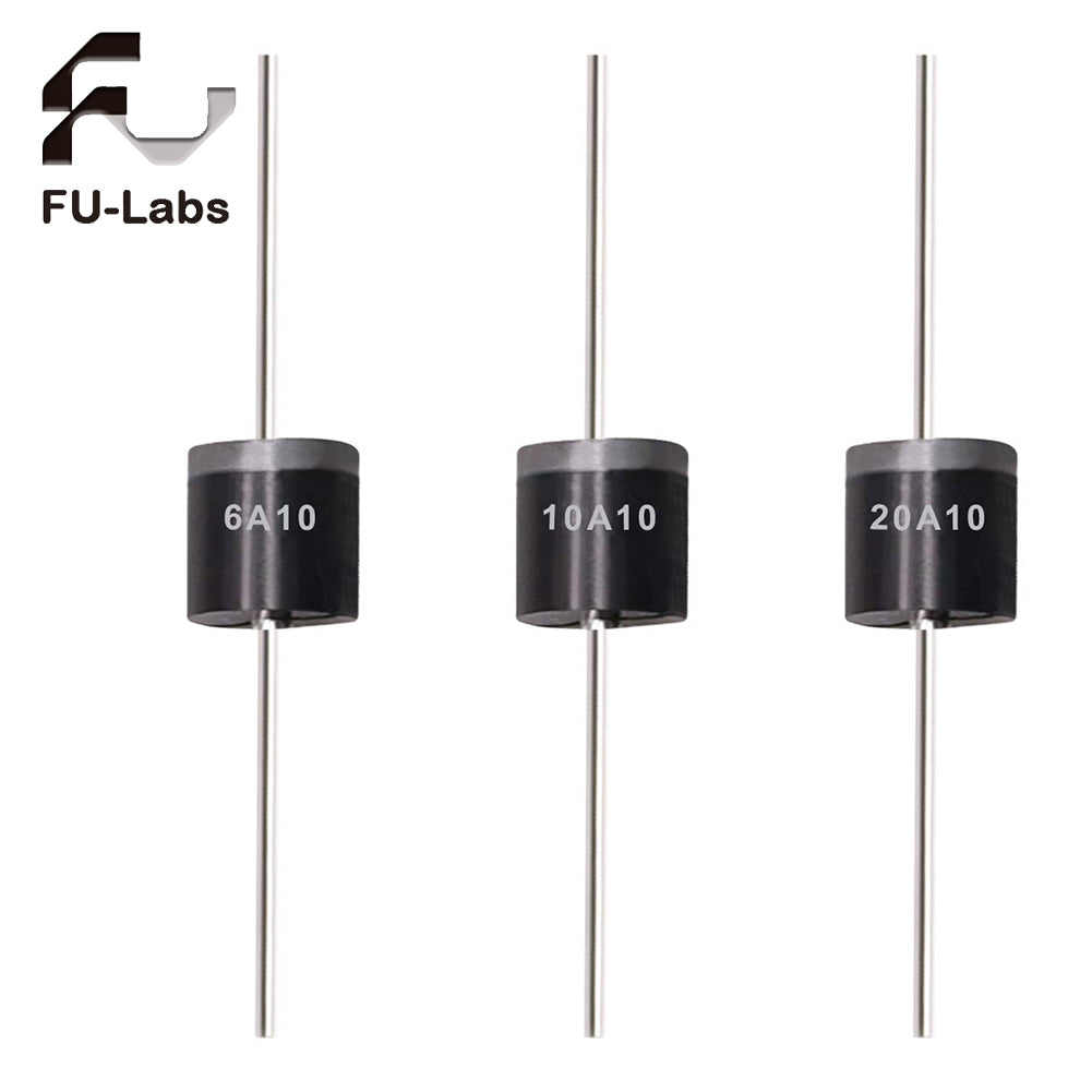 10pcs/set Rectifier Diode 10A10 6A10 20A10AMP SILICON RECTIFIERS Rectifier Diode R-6