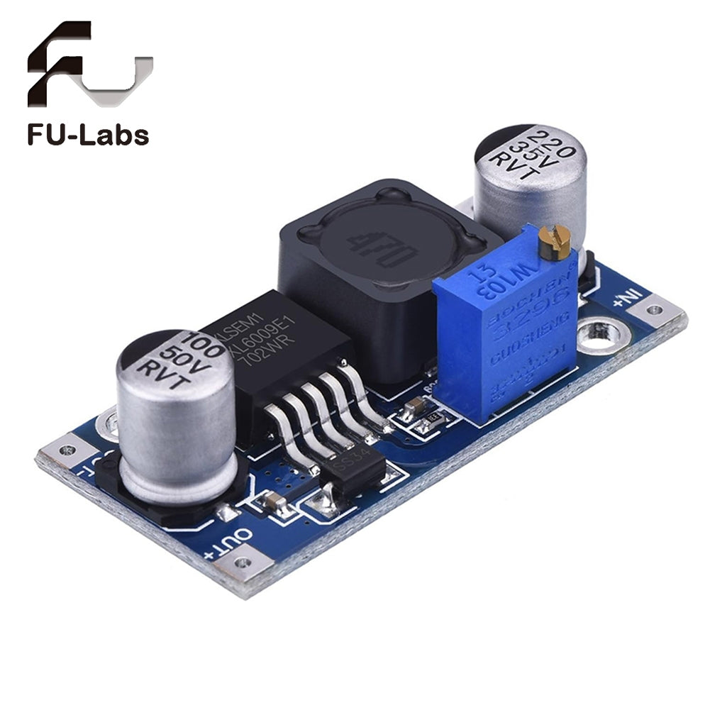 DC-DC XL6009/XL6019 VoltMeter Step-up Board Module Converter Regulated Power Supply Booster Module Step-up Module Step Up Converter Stable Pressing Plate Voltage Stabilizing Board