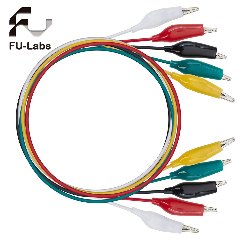 50cm Large medium small Alligator Clips Double ended Crocodile Clips Cable Wire Testing