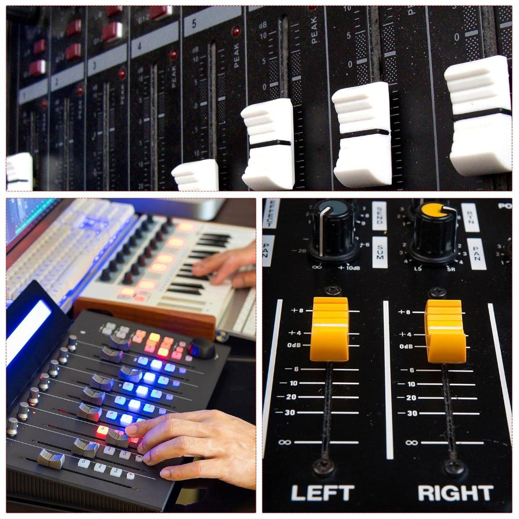 2piece 75mm A10K (A103) potentiometer 8-pin Two channel mixer fader 15mm