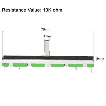 2piece 75mm A10K (A103) potentiometer 8-pin Two channel mixer fader 15mm