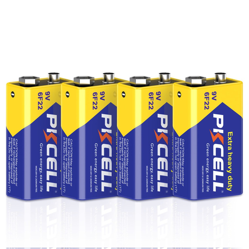 PKCELL 9V 6F22 battery for Toys, Power Tools, Home Appliances