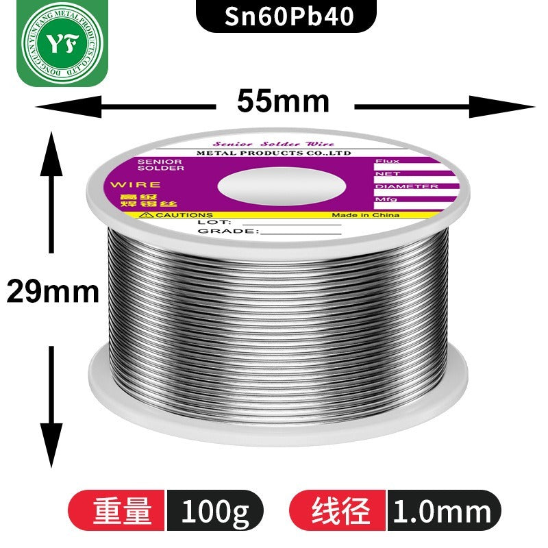 High quality 0.8mm 1.0mm solder wire 50g 100g leaded Sn60Pb40