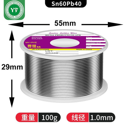 High quality 0.8mm 1.0mm solder wire 50g 100g leaded Sn60Pb40