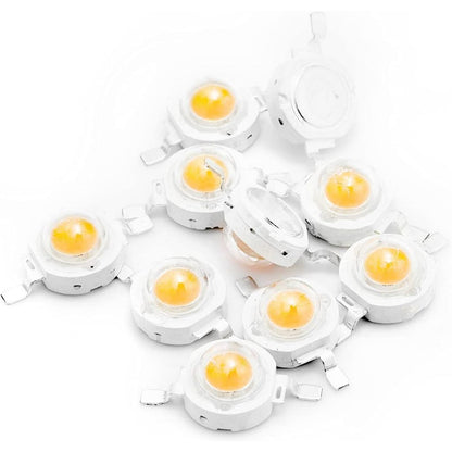 10Pcs 1W 3W high power lamp beads LED light emitting diodes white warm white red yellow green blue pink lamp beads