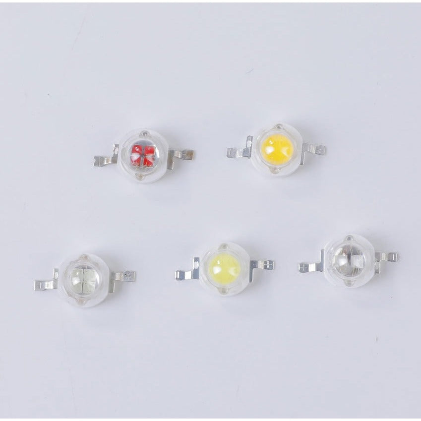 10Pcs 1W 3W high power lamp beads LED light emitting diodes white warm white red yellow green blue pink lamp beads