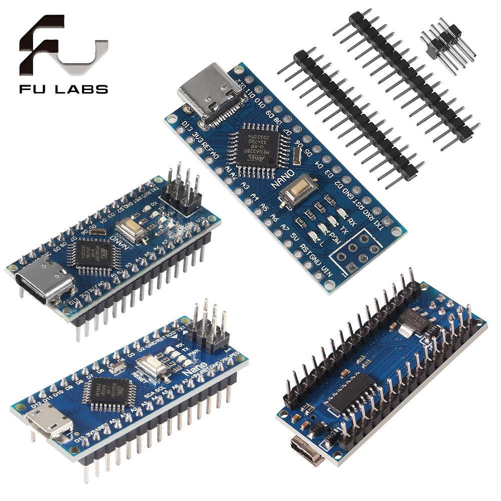 nano V3.0 ATMEGA328P improved board solderless board soldered board micro mini type-c interface