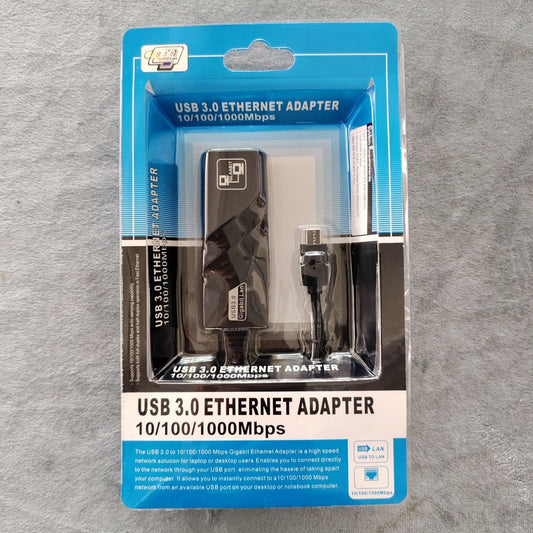 USB 3.0 Gigabit LAN Driverless USB to RJ45 Cable Converter 10/100/1000 Mbps Gigabit for PC/Laptop