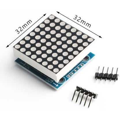 MAX7219 Dot Matrix Module MCU Control Driver LED Display Module Red Light Green Light Blue Light