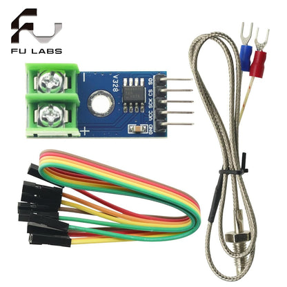 DC 3-5V MAX6675 Module with K - Type Thermocouple Temperature Sensor Set. Comes with an M6 Screw and is Suitable for Arduino