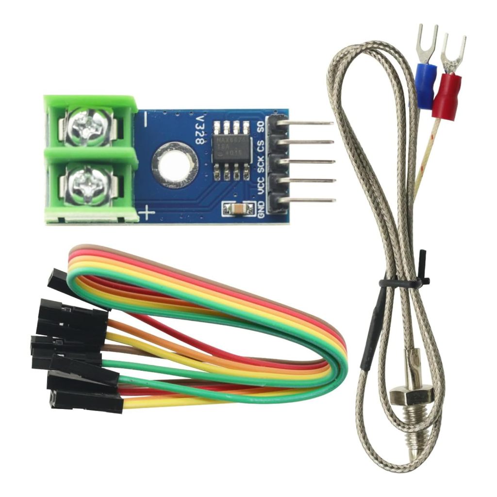 DC 3-5V MAX6675 Module with K - Type Thermocouple Temperature Sensor Set. Comes with an M6 Screw and is Suitable for Arduino