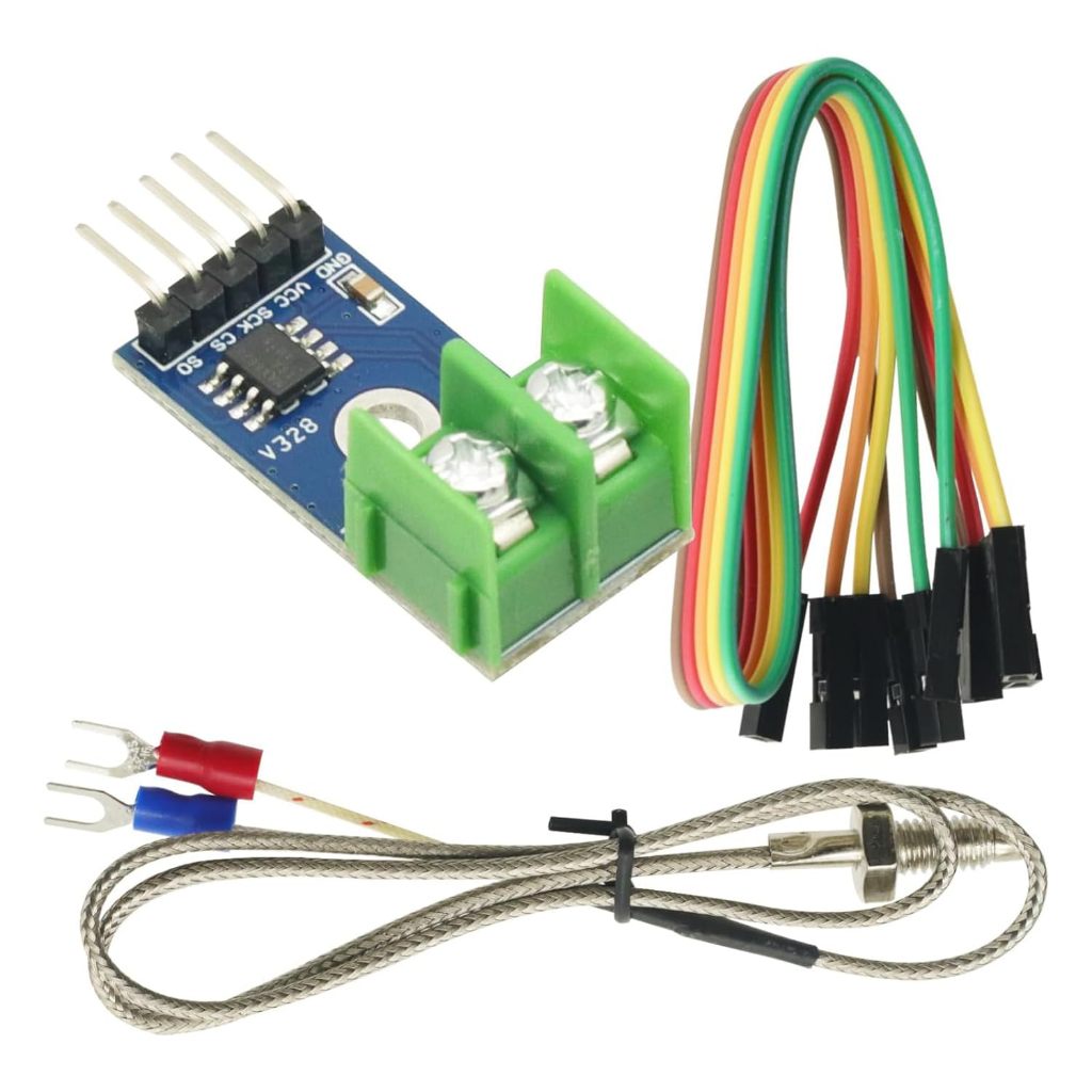 DC 3-5V MAX6675 Module with K - Type Thermocouple Temperature Sensor Set. Comes with an M6 Screw and is Suitable for Arduino