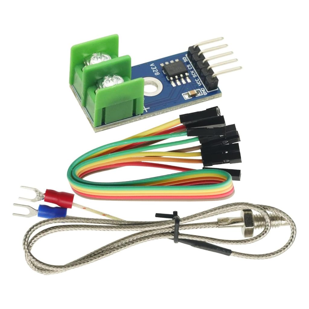 DC 3-5V MAX6675 Module with K - Type Thermocouple Temperature Sensor Set. Comes with an M6 Screw and is Suitable for Arduino