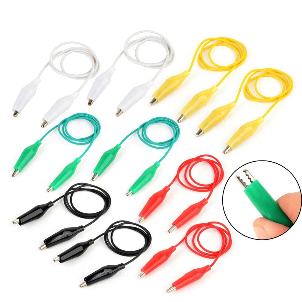 50cm Large medium small Alligator Clips Double ended Crocodile Clips Cable Wire Testing