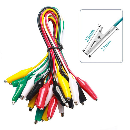 50cm Large medium small Alligator Clips Double ended Crocodile Clips Cable Wire Testing