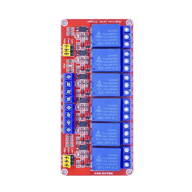 5V 12V  24V 1 2 4 6 8 Way Channel Relay Module High or low level with Optocoupler  AC 240V DC 30V for Arduino