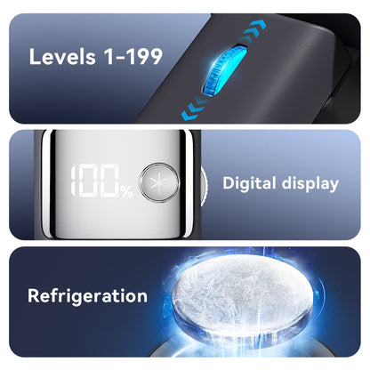 199-speed semiconductor cooling USB small fan 4000mah ultra-long battery life foldable with lanyard