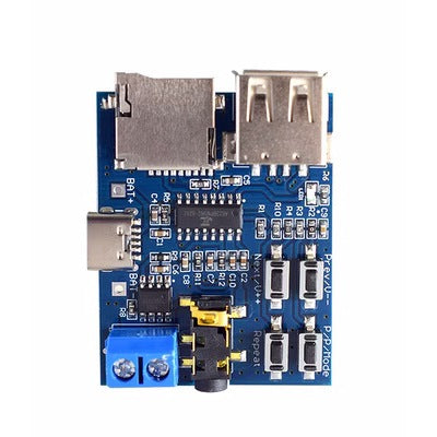 Non-Destructive MP3 Decoding Board MP3 Voice Decode Board Supporting TF Card U-Disk