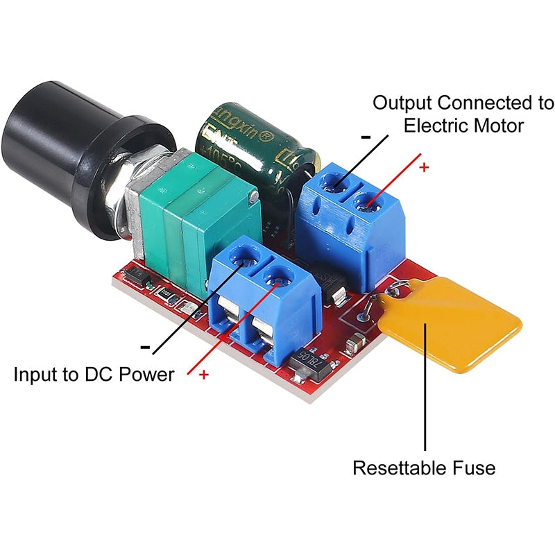 DC 1.8V-35V 40V 2A 3A 5A 10A 30W 80W 90W PWM Motor Speed Controller Low Voltage Motor Speed Controller PWM Adjustable drive module