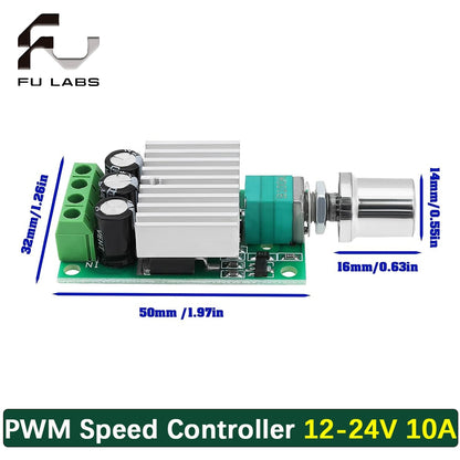DC 1.8V-35V 40V 2A 3A 5A 10A 30W 80W 90W PWM Motor Speed Controller Low Voltage Motor Speed Controller PWM Adjustable drive module