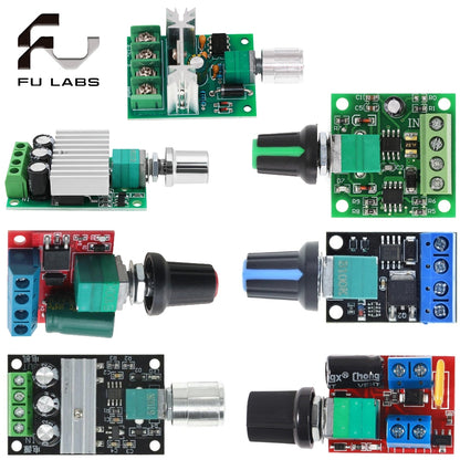 DC 1.8V-35V 40V 2A 3A 5A 10A 30W 80W 90W PWM Motor Speed Controller Low Voltage Motor Speed Controller PWM Adjustable drive module