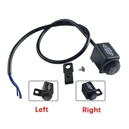 Universal 3-Wire Motorcycle Light Switch (Left/Right Handlebar Compatible) - High-Quality Waterproof Aluminum Alloy Switch