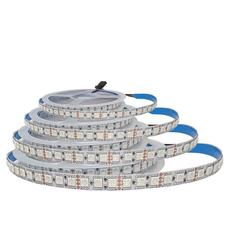 1m/roll DC5V WS2812B Led Strip 30/60/74/96/144 Leds/m WS2812 Black PCB Individually Addressable Smart WS2812 IC RGB Led Pixel Strip
