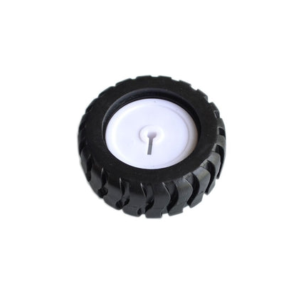 Rubber Wheel N20 ABS 43X19MM, D type 3mm hole