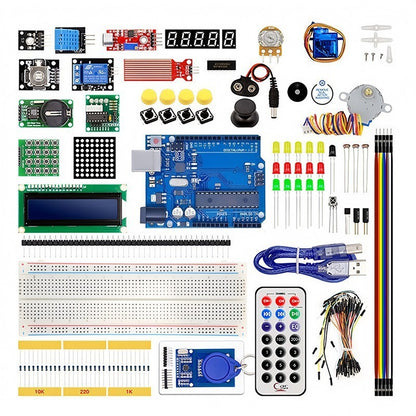 For Arduino UNO R3 RFID Starter Kit Upgraded Version Learning Suite LCD 1602 With Retail Box CH340 2560 R3 kit