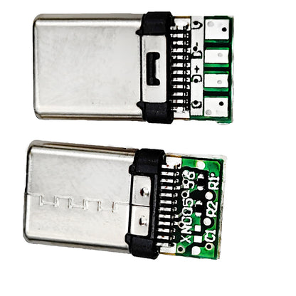 Fulabs 5pcs TYPE-C USB Plug Male connector With PCB 24pin welding Data line interface DIY data cable accessories