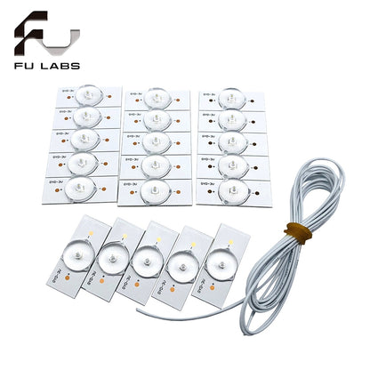 Fulabs 5Pcs 3v 6v 32-65'' LED TV Backlight Replacement SMD Lamp Beads