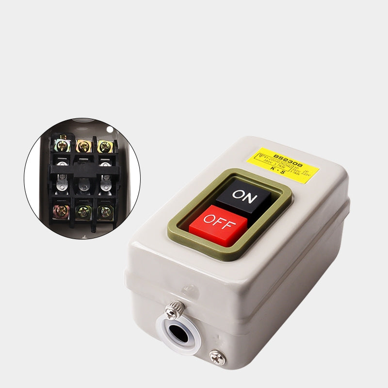 1pcs Start Stop Push Button Switch On/Off 10A (BS211B) 15A (BS216B) for Power Tools