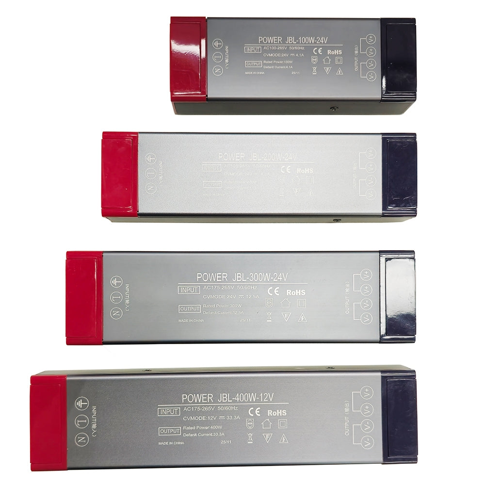 Ultra LED Power Supply AC To DC12V/24V 100W 200W 300W 400W LED Strip Lighting Transformer