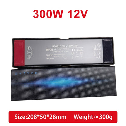 Ultra LED Power Supply AC To DC12V/24V 100W 200W 300W 400W LED Strip Lighting Transformer