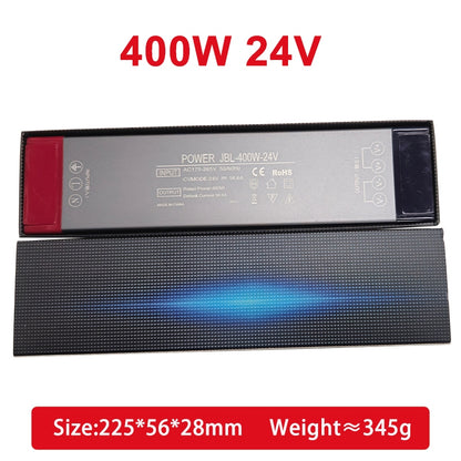 Ultra LED Power Supply AC To DC12V/24V 100W 200W 300W 400W LED Strip Lighting Transformer