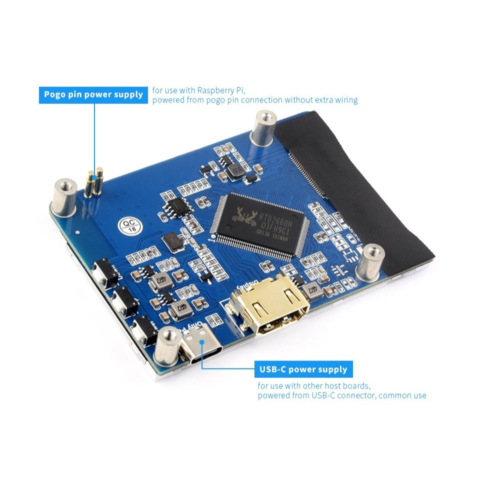 Waveshare 3.2inch HDMI IPS LCD Display Compatible with Raspberry Pi 4B/3B+/3A+/2B/B+/A+/Zero/Zero W/WH/Zero 2W CM3+/4 Series Boards 480×800 Resolution No Touch Supports Jerson Nano