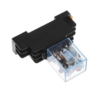 AC220V 12VDC 24VDC  5A 8PIN Coil Power MY2N-J Relay HH52P With Socket Base EN