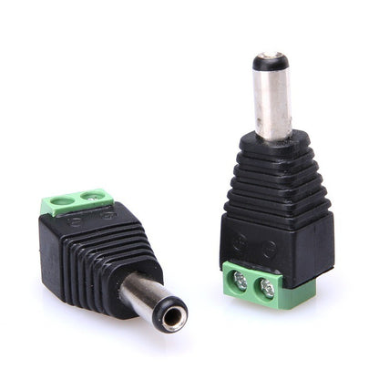 10PCS/5pair DC Barrel Jack Adaptor CCTV Connectors 5.5 x 2.1mm CCTV Male/ Female Connectors