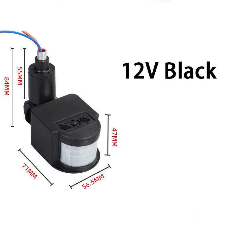 1pcs PIR Motion Sensor 220V 12V Detector Automatic Infrared 180 Degree Rotating