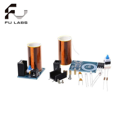 Fulabs BD243 Mini Tesla Coil Kit Magic Props DIY Parts Empty Lights Technology Diy Electronics BD243C DIY