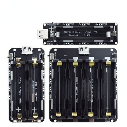 1pcs 18650 Two Voltage Lithium Battery Shield V8 Mobile Power Expansion Board Module 5V/3A 3V/1A Micro USB For Arduino ESP32 ESP8266