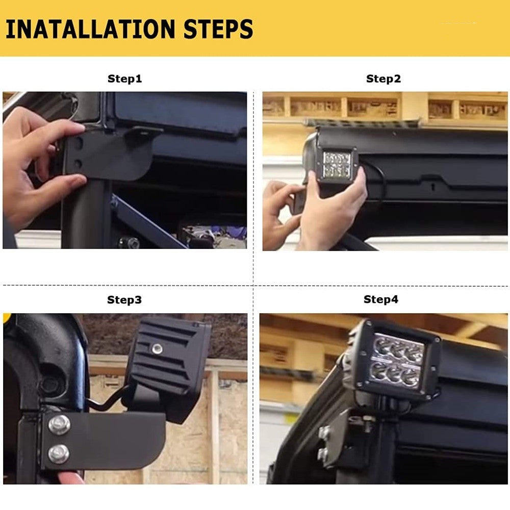 12W 18W 60W bar Headlight Led Motorcycle Headlight Work Light Fog Lamp12V-30V 20SMD For Motorcycle SUV Truck