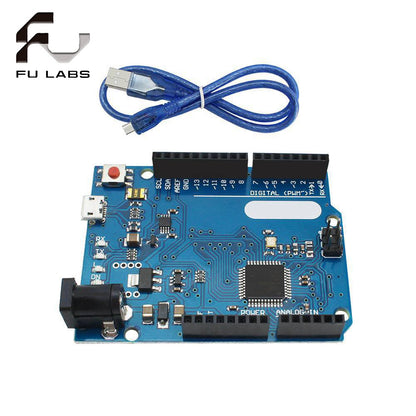 Fulabs Leonardo R3 Microcontroller Original Atmega32u4 Development Board With USB Cable Compatible For  Arduino DIY Starter Kit