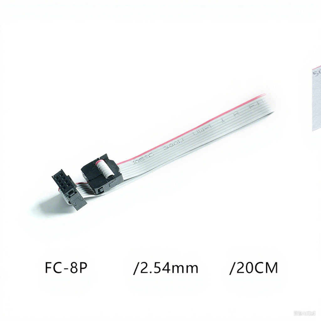 Fulabs 2.54MM Pitch FC-6/10/16/20/24 PIN 20CM JTAG ISP DOWNLOAD CABLE Gray Flat Ribbon Data Cable FOR DC3 IDC BOX HEADER