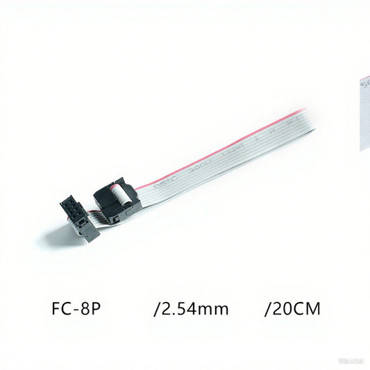 Fulabs 2.54MM Pitch FC-6/10/16/20/24 PIN 20CM JTAG ISP DOWNLOAD CABLE Gray Flat Ribbon Data Cable FOR DC3 IDC BOX HEADER