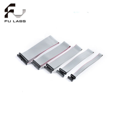 Fulabs 2.54MM Pitch FC-6/10/16/20/24 PIN 20CM JTAG ISP DOWNLOAD CABLE Gray Flat Ribbon Data Cable FOR DC3 IDC BOX HEADER