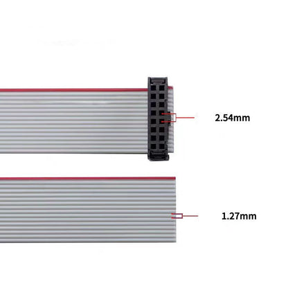 Fulabs 2.54MM Pitch FC-6/10/16/20/24 PIN 20CM JTAG ISP DOWNLOAD CABLE Gray Flat Ribbon Data Cable FOR DC3 IDC BOX HEADER