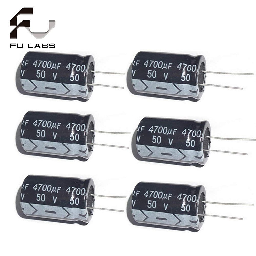 5Pcs 4700uF 50V Aluminum Electrolytic Capacitor 22 * 35mm